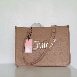 Juicy Couture Beige Embossed Tote